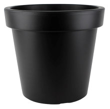 Plastkrukke svart Ø40 x H35,9 cm